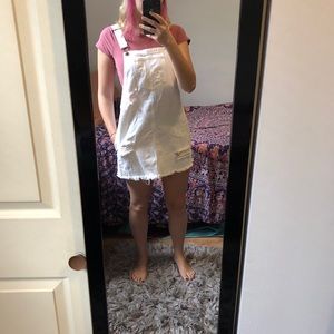 White overalls dress